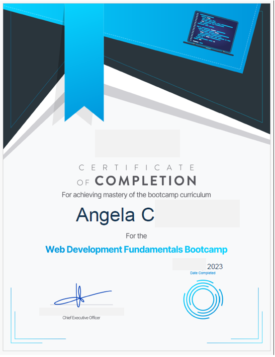 Certificate: Web Development Fundamentals